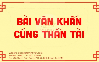 Top 3 văn khấn thần tài, thổ công cầu may mắn, tài lộc chuẩn nhất