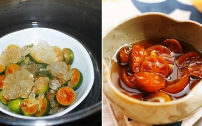 Hướng dẫn Cách làm tắc chưng mật ong trị ho giải cảm cho bé