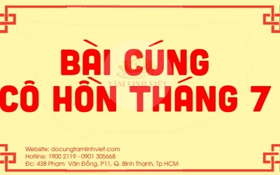 Bài văn khấn Cúng Cô Hồn tháng 7 năm 2023 đầy đủ, chi tiết