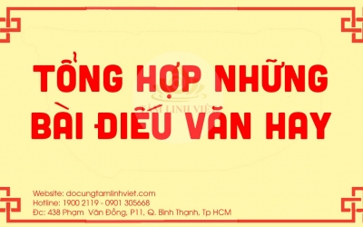 Tổng hợp những bài điếu văn tang lễ hay cho cụ Ông, cụ Bà