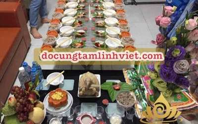 Cúng thôi nôi cho bé trai miền Trung