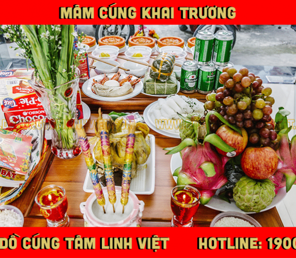 Mâm cúng khai trương năm mới để làm ăn thuận lợi, phát đạt